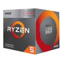 AMD Ryzen™ 5 3400G, Socket AM4, 3.7-4.2GHz (4C/8T), 2MB L2 + 4MB L3 Cache, Integrated Radeon™ RX Vega 11 Graphics, 12nm 65W, Unlocked, Box (with Wraith Spire Cooler)